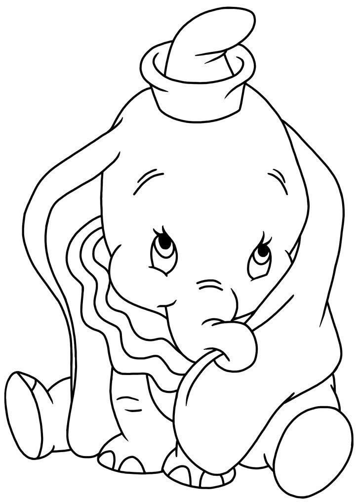 desenhos de dumbo para colorir 900