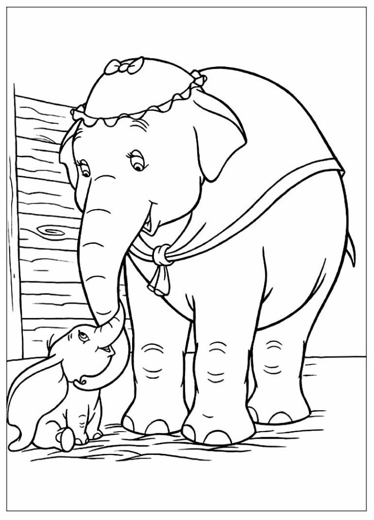 desenhos de dumbo para pintar 3