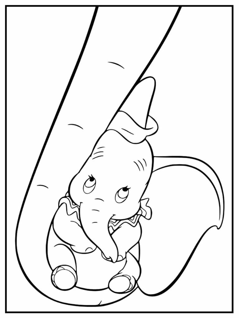 desenhos de dumbo para pintar 7