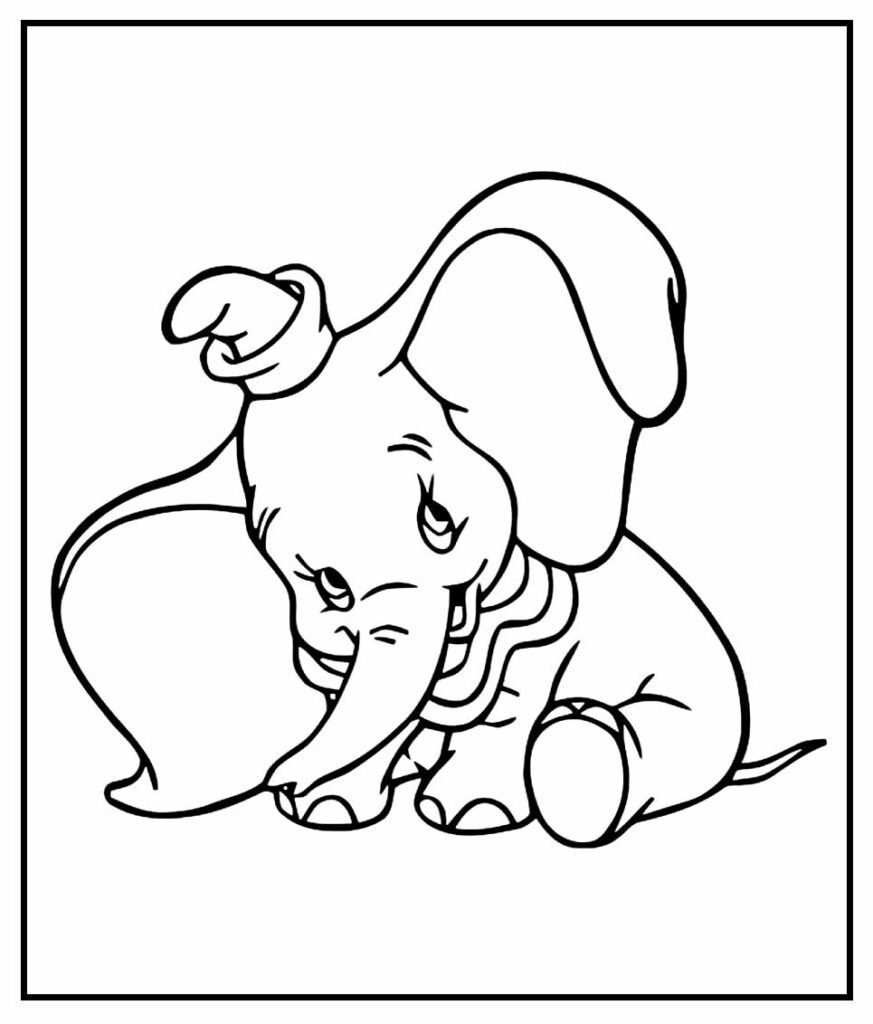 desenhos de dumbo para pintar 8