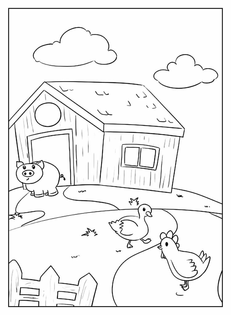 desenhos de fazendinha para colorir 23