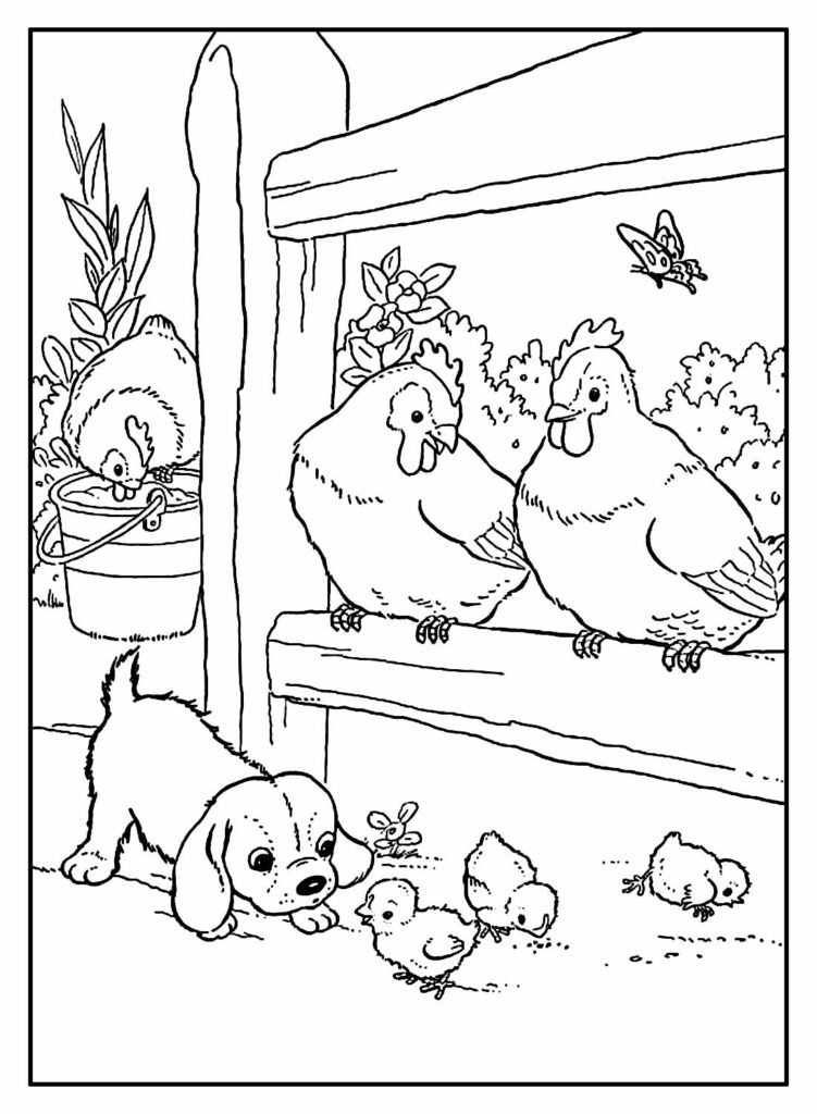 desenhos de fazendinha para colorir 3