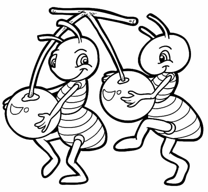 Desenhos de Formiga para Colorir e Imprimir