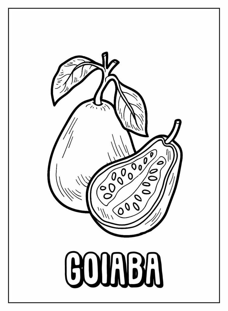 desenhos de frutas com nomes para colorir 11 desenhos de frutas com nomes para colorir 11