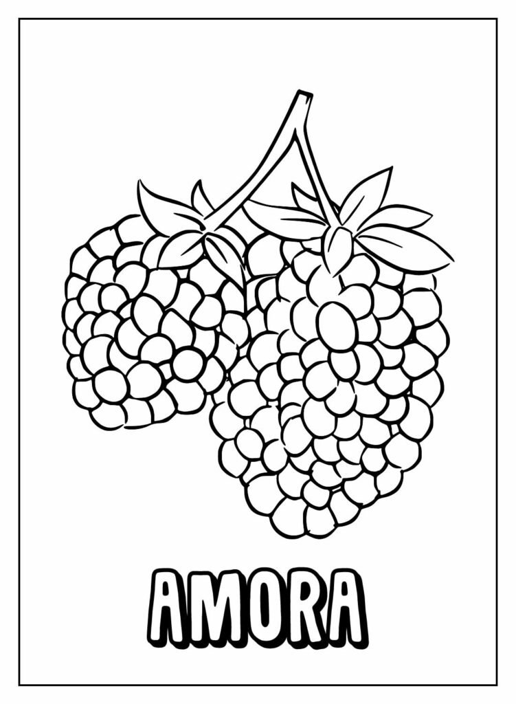 desenhos de frutas com nomes para colorir 17 desenhos de frutas com nomes para colorir 17