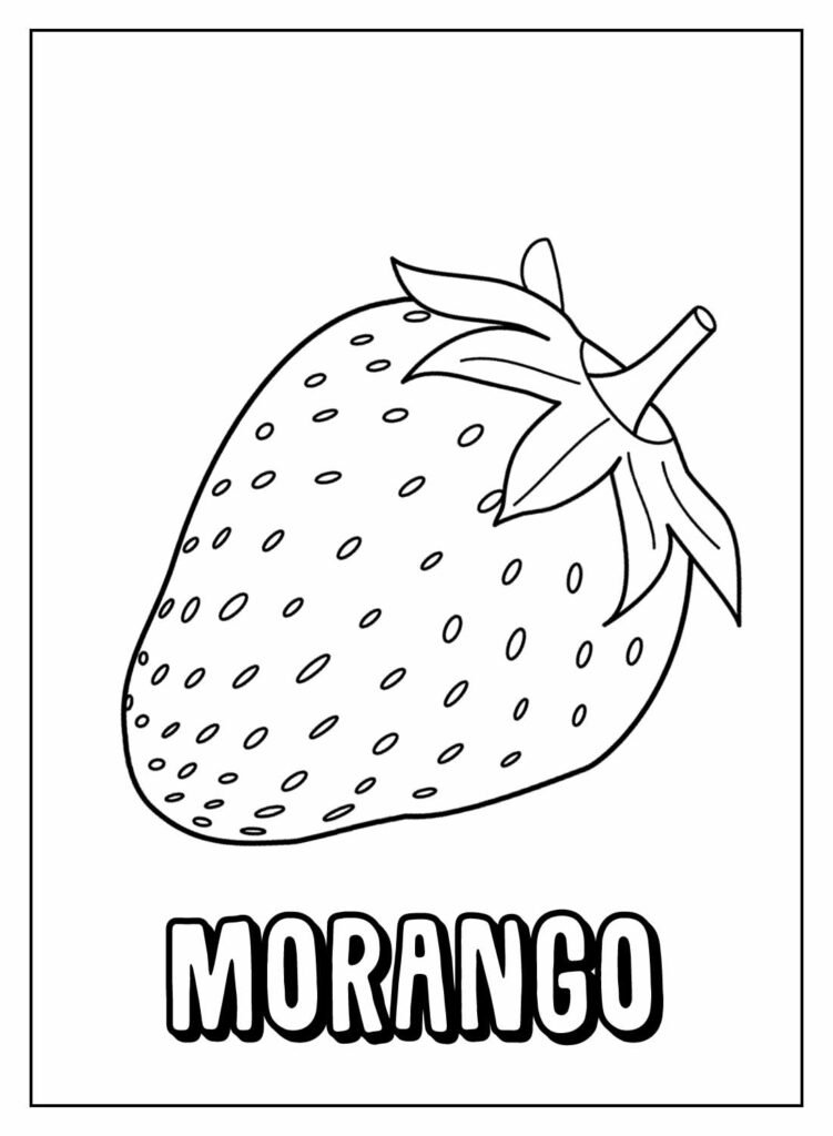 desenhos de frutas com nomes para colorir 4