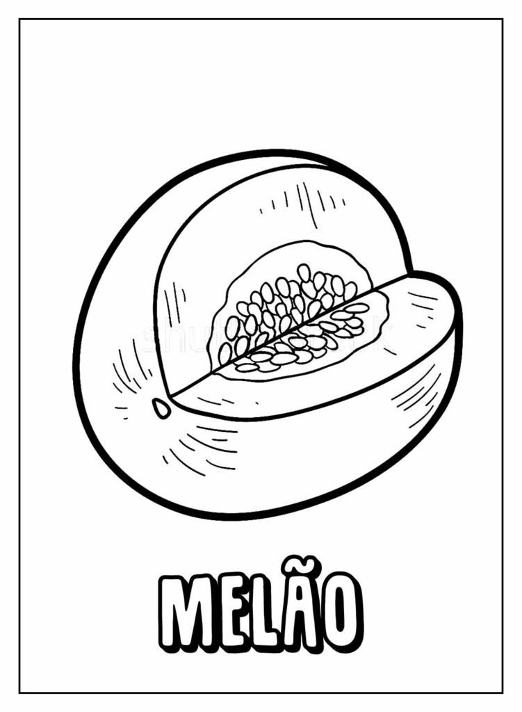 desenhos de frutas com nomes para colorir 9