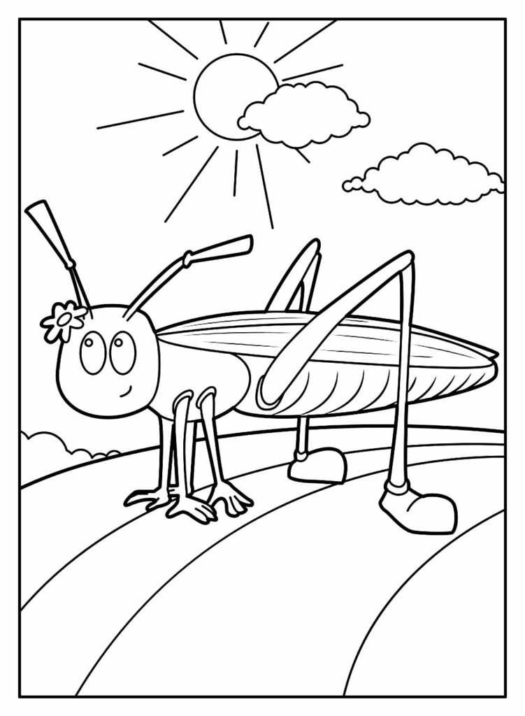 desenhos de gafanhoto para colorir 13 1