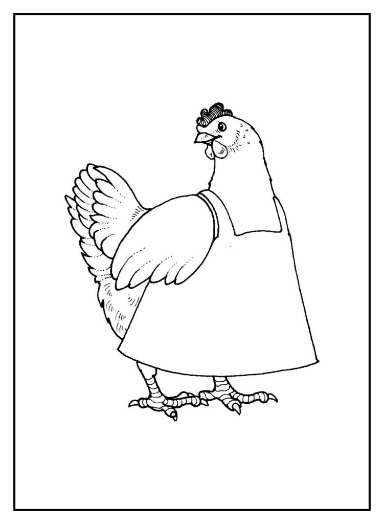 desenhos de galinha para colorir 15
