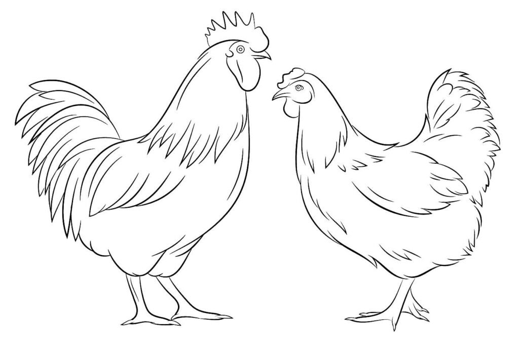 desenhos de galinha para colorir 18