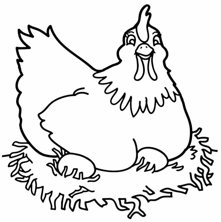 desenhos de galinha para colorir 200