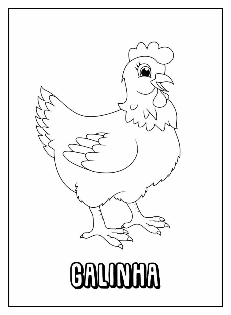 desenhos de galinha para colorir 22