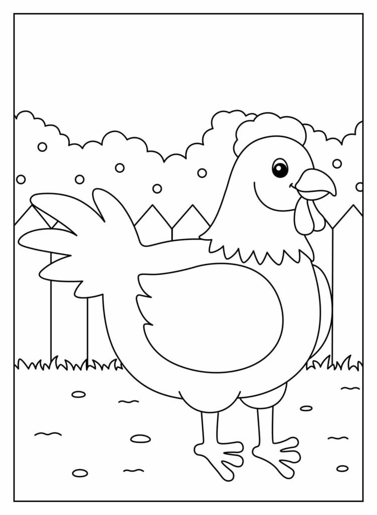 desenhos de galinha para colorir 7 1