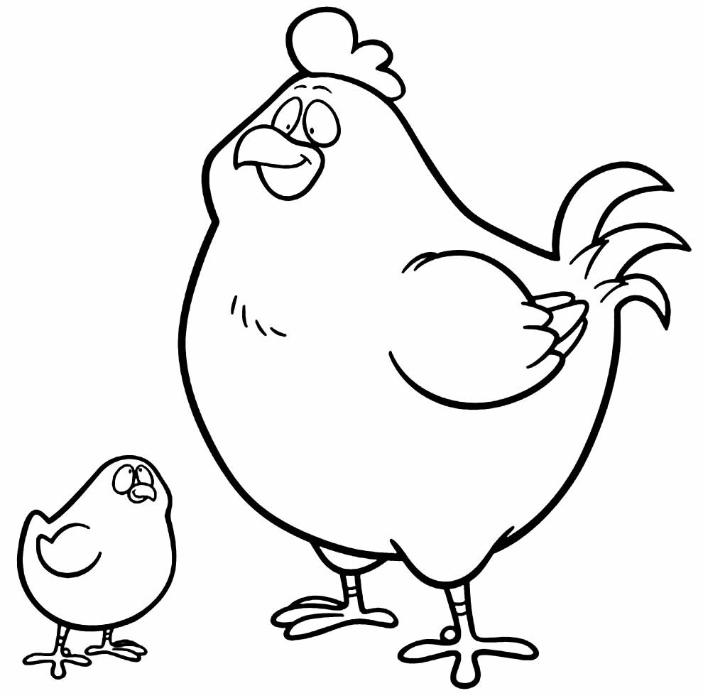 desenhos de galinha para colorir 8 1