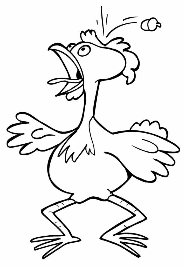 desenhos de galinha para pintar e colorir 3