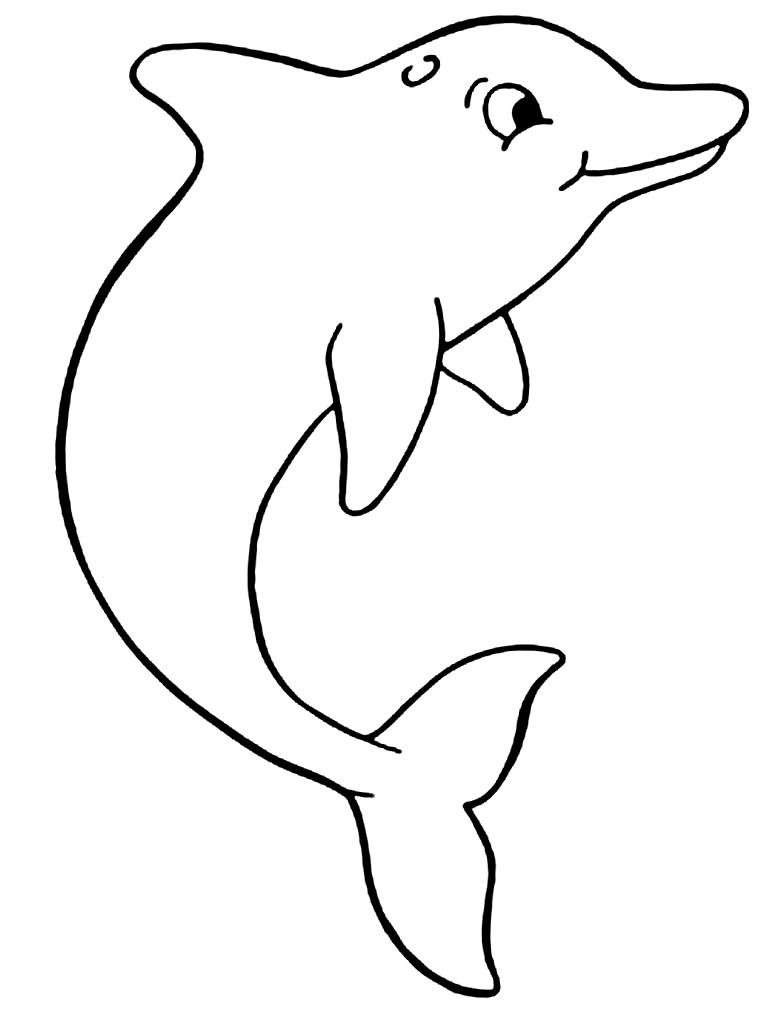 desenhos de golfinho para colorir 3