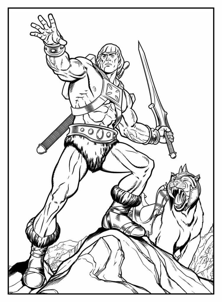 desenhos de he man para colorir 1