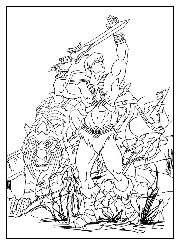 desenhos de he man para colorir 15