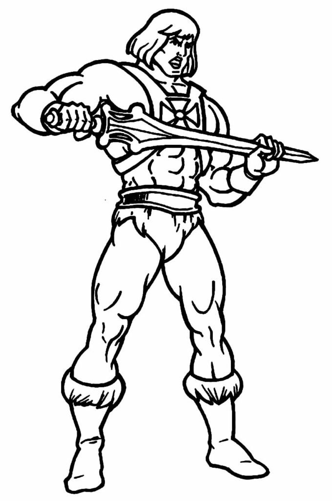 desenhos de he man para colorir 19