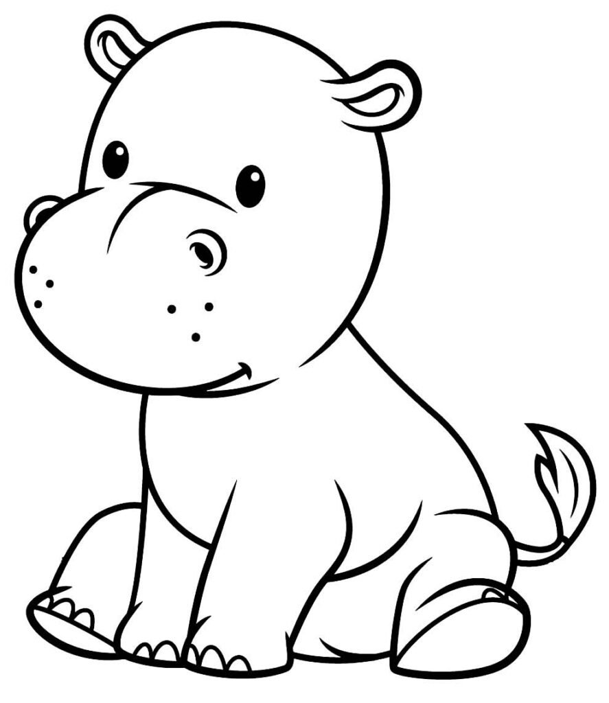 desenhos de hipopotamo para colorir 10 desenhos de hipopotamo para colorir 10
