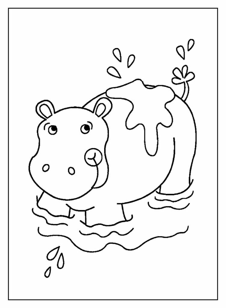 desenhos de hipopotamo para colorir 12 1