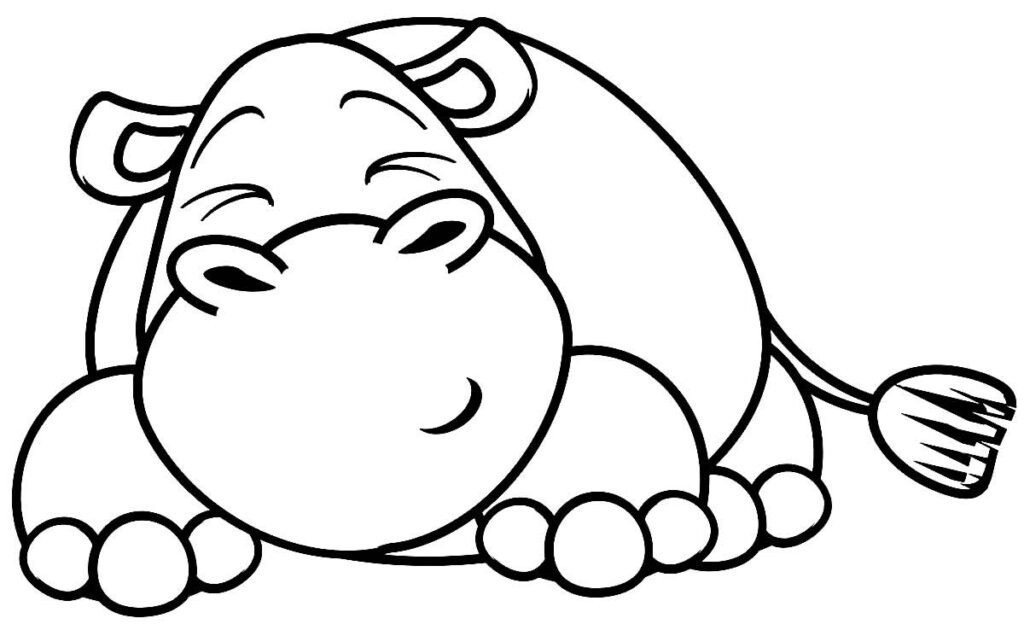 desenhos de hipopotamo para colorir 17 desenhos de hipopotamo para colorir 17