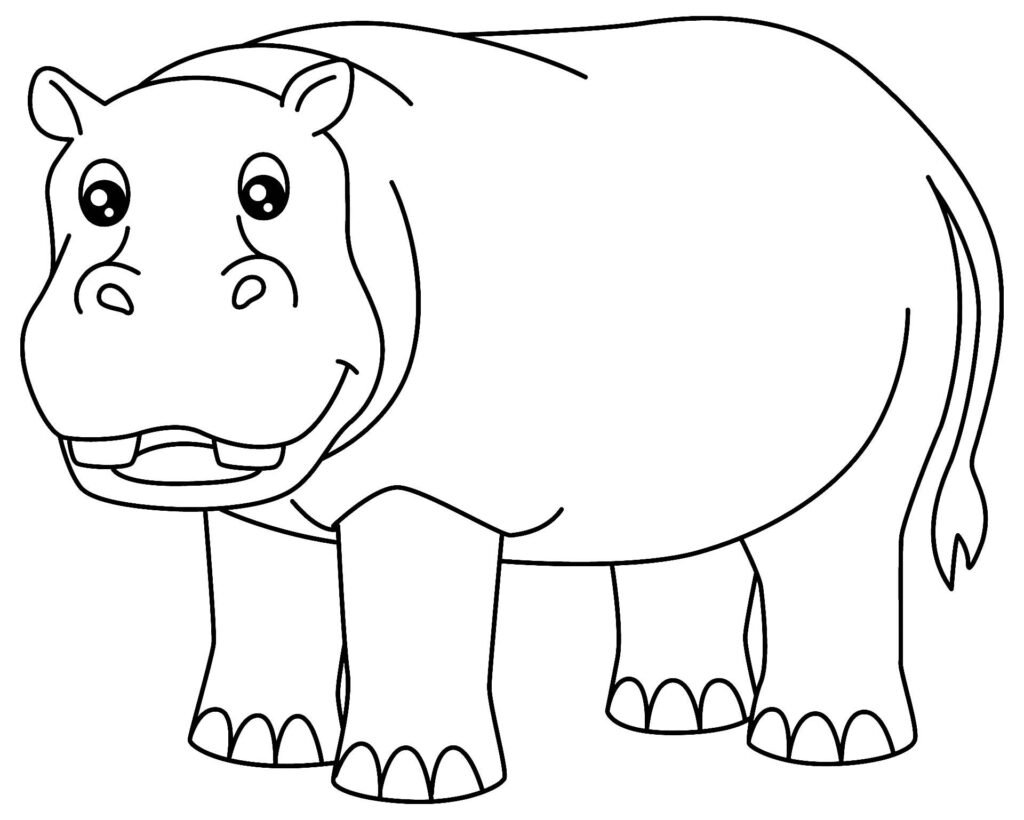 desenhos de hipopotamo para colorir 18