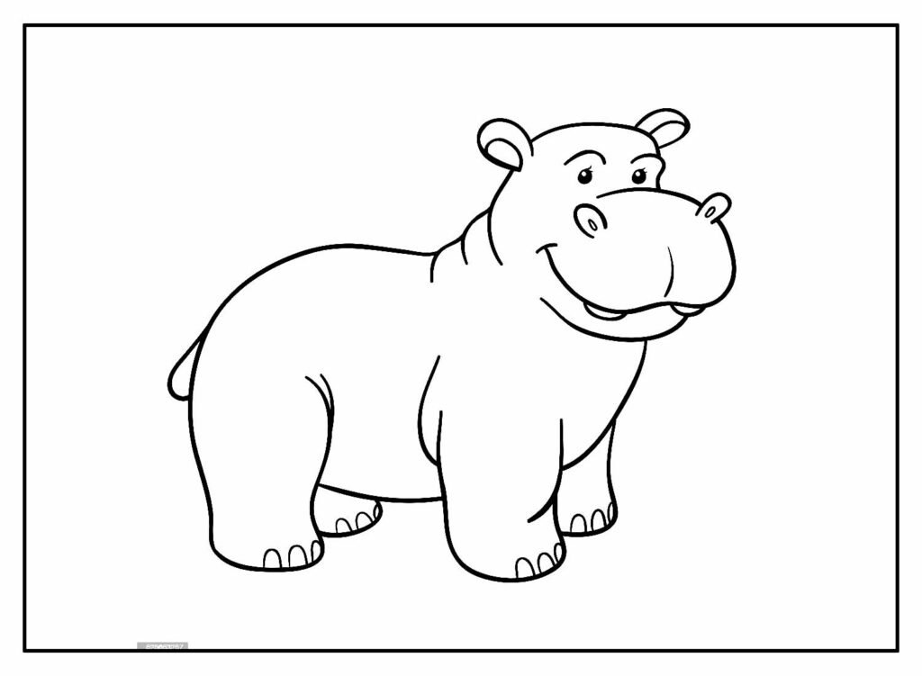 desenhos de hipopotamo para colorir 2 1