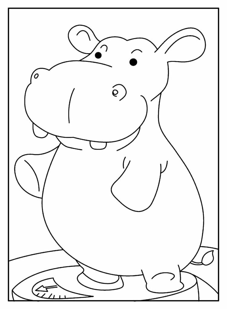 desenhos de hipopotamo para colorir 23