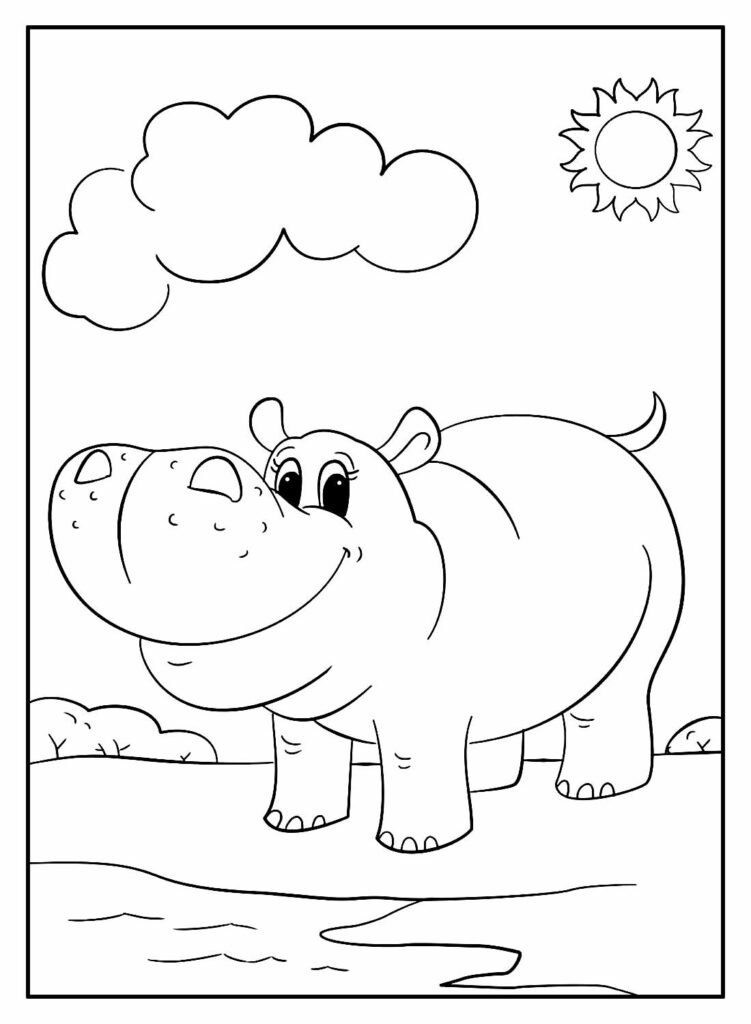 desenhos de hipopotamo para colorir 24