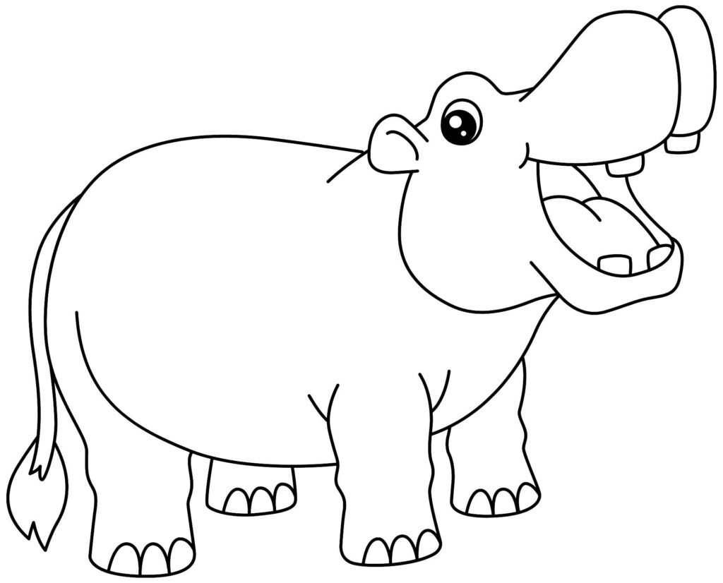 desenhos de hipopotamo para colorir 26
