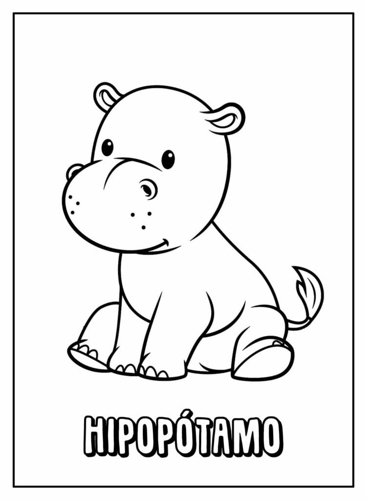 desenhos de hipopotamo para colorir 33