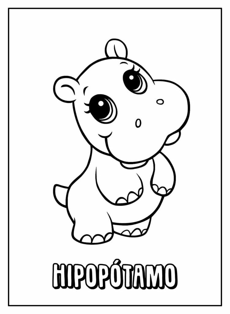 desenhos de hipopotamo para colorir 34