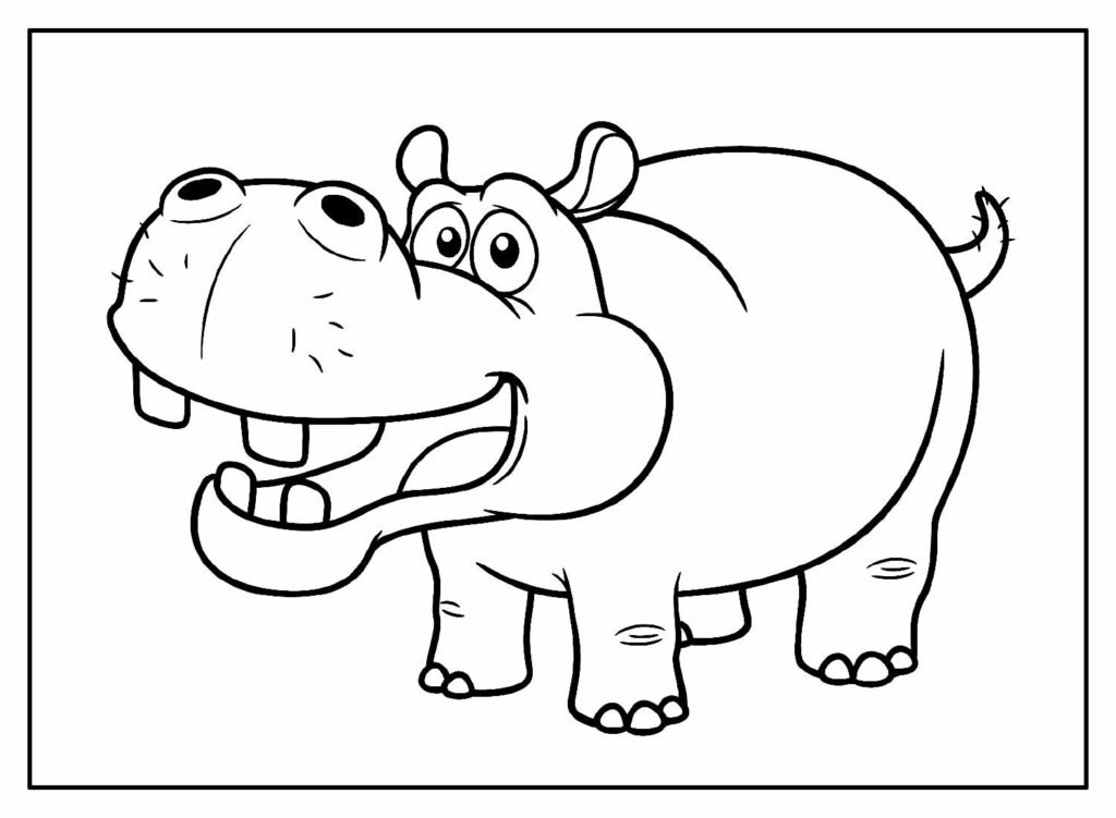 desenhos de hipopotamo para colorir 4 1
