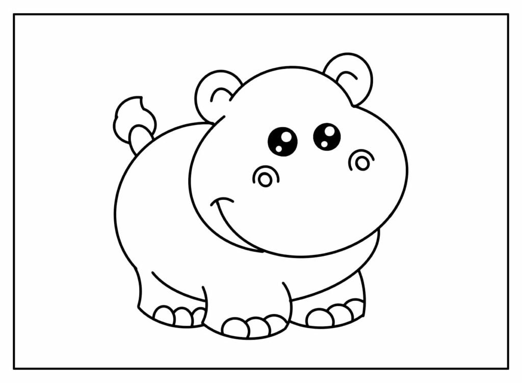 desenhos de hipopotamo para colorir 8 1