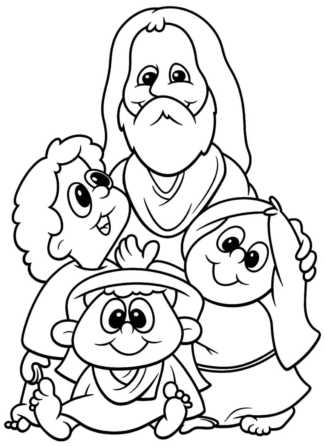 Desenhos do Jesus Cristo para Colorir e Imprimir