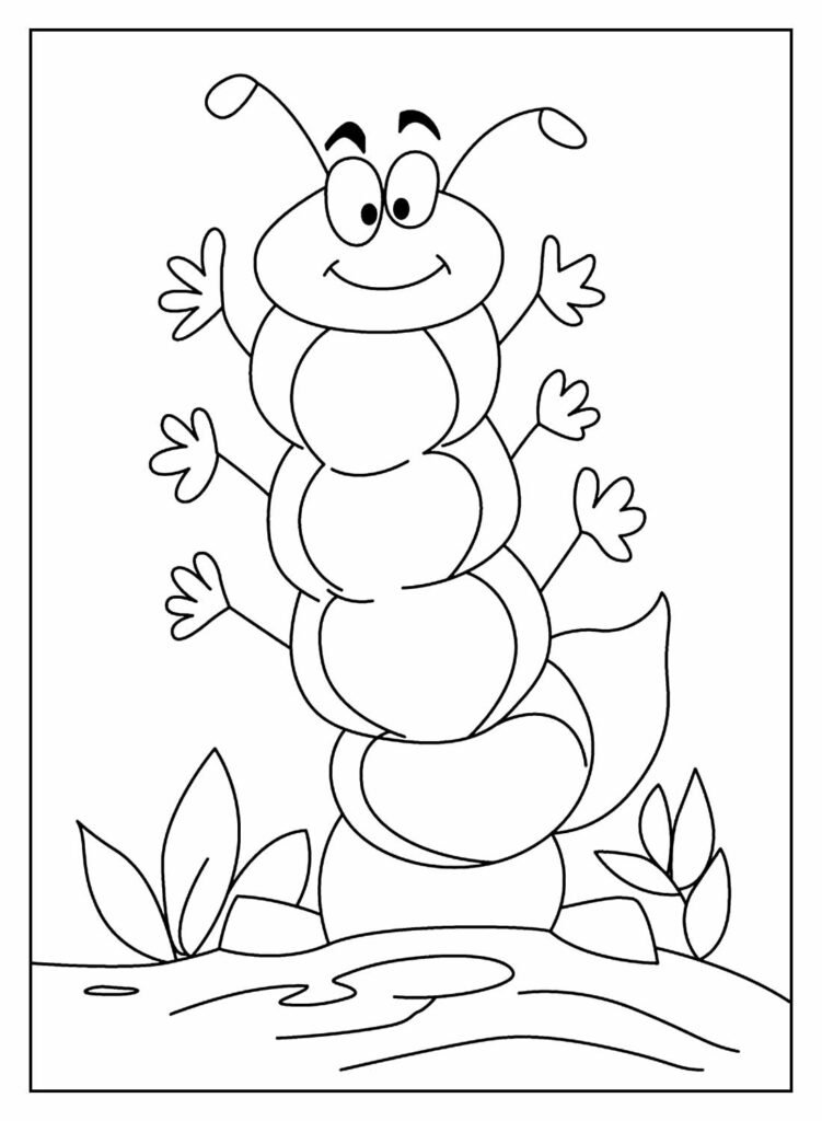 desenhos de lagarta para colorir 14