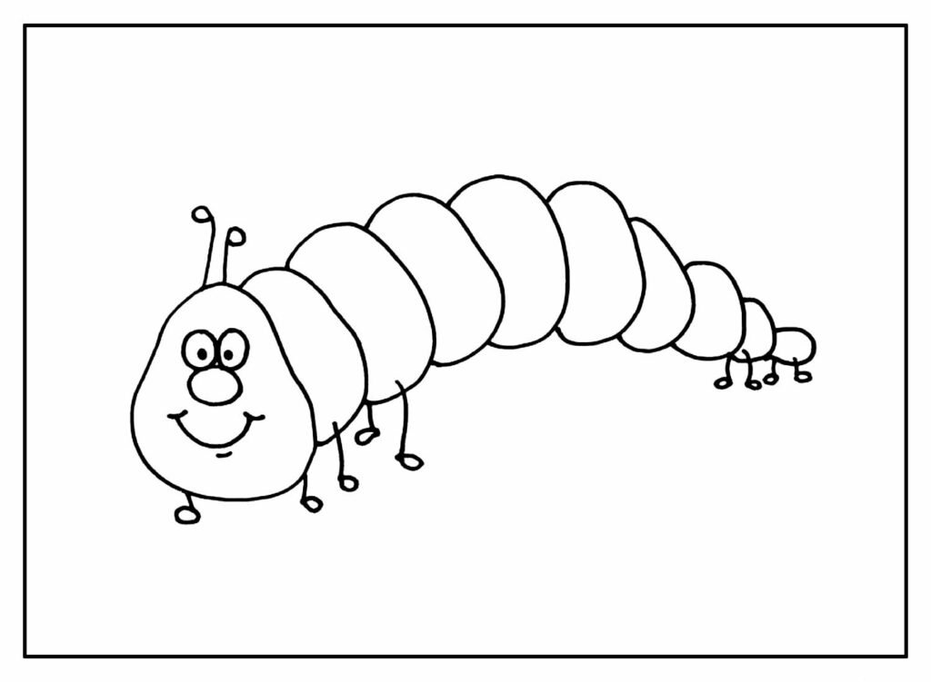 desenhos de lagarta para colorir 2 1