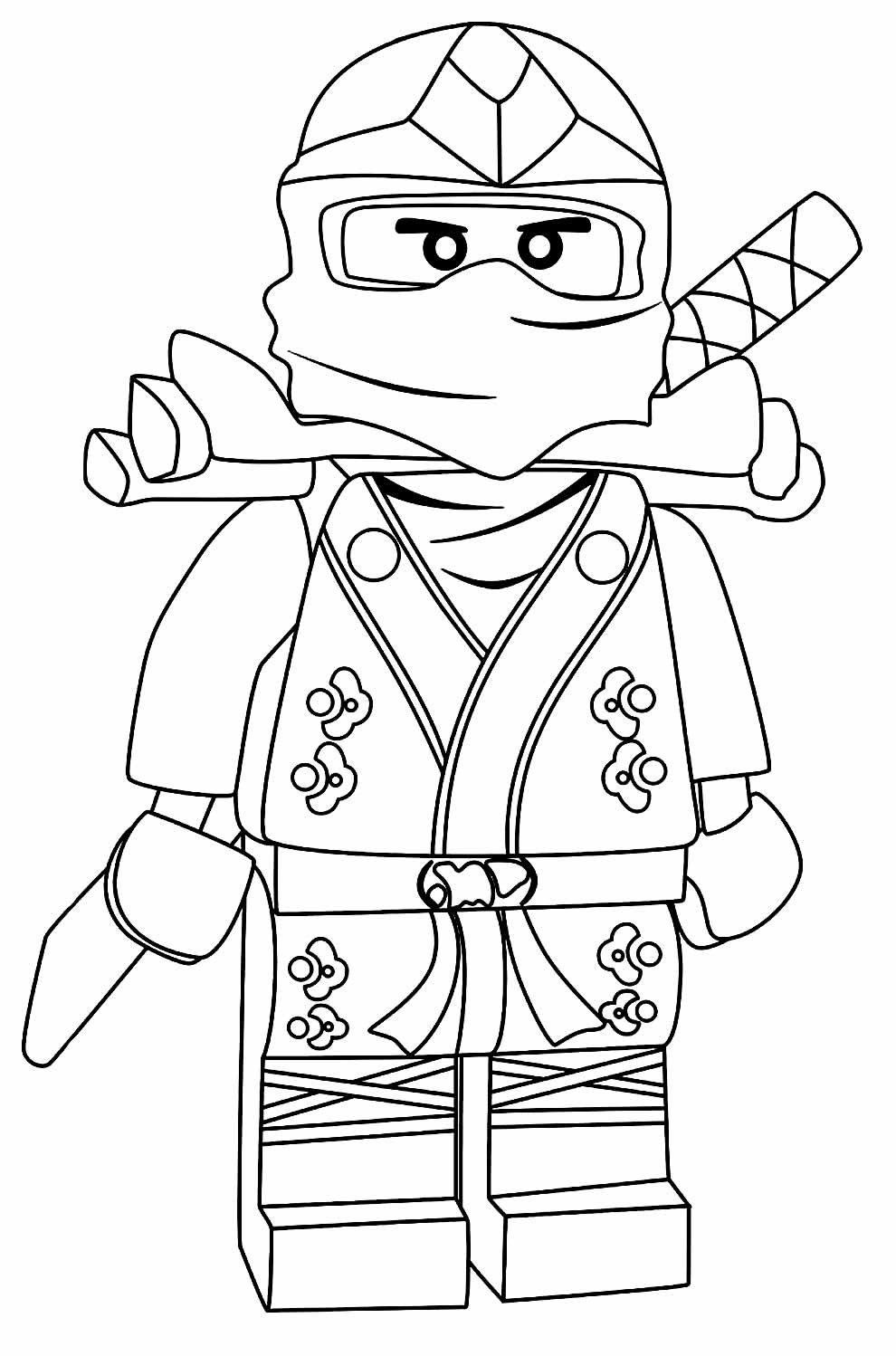 Desenhos de Ninjago para Colorir e Imprimir