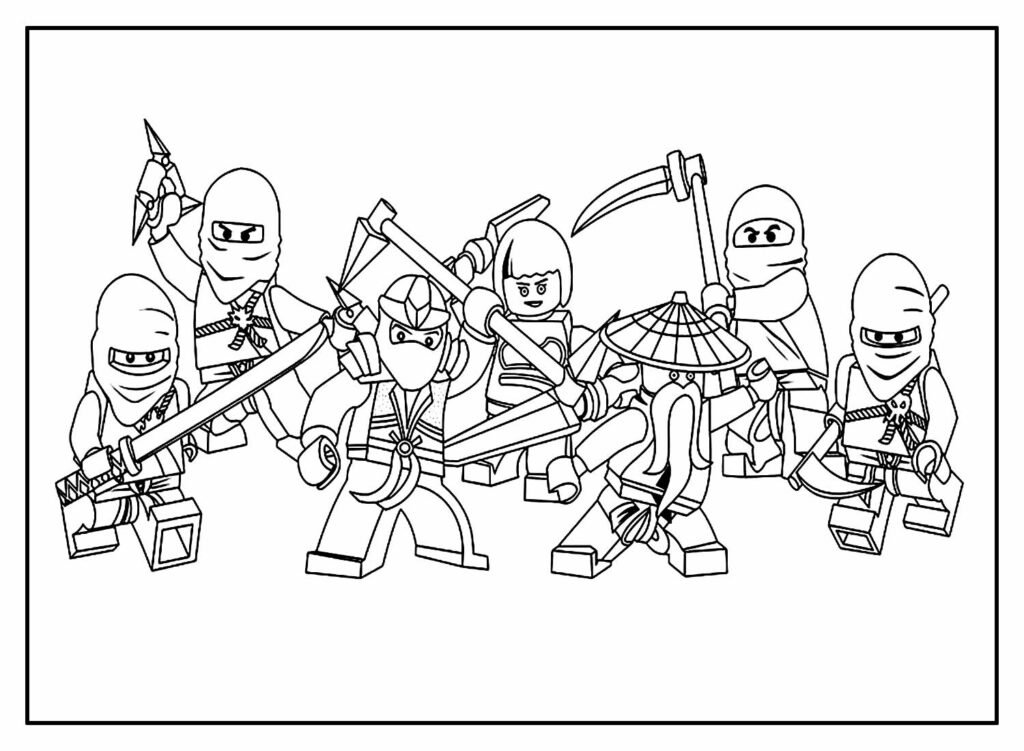 desenhos de lego ninjago para colorir 2