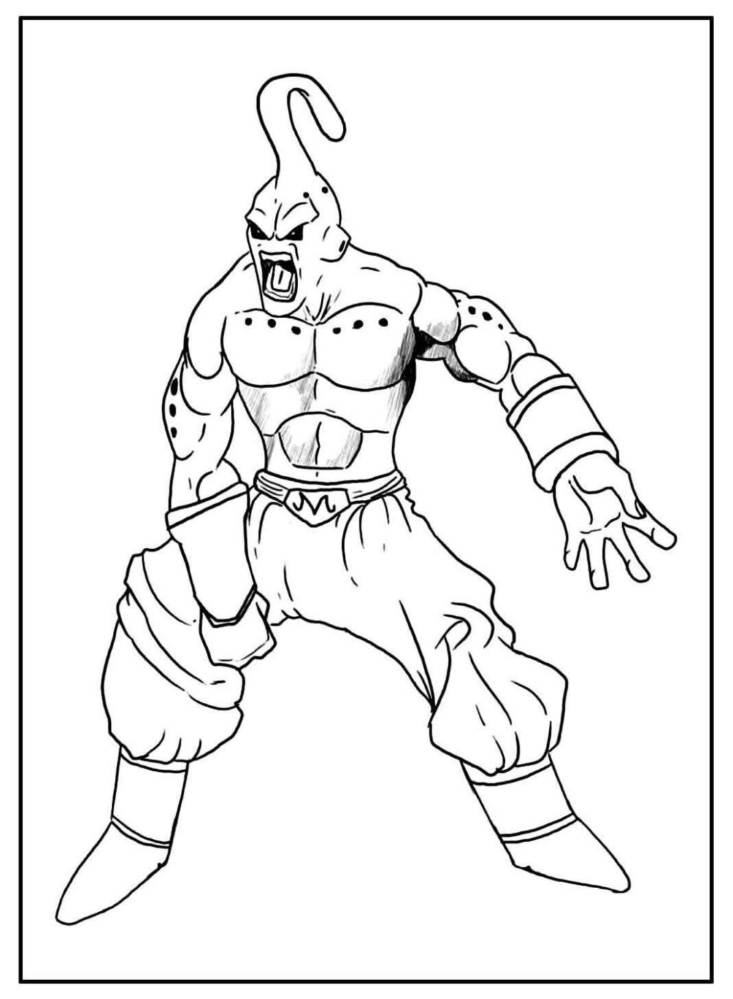Desenhos do Majin Boo para Colorir e Imprimir