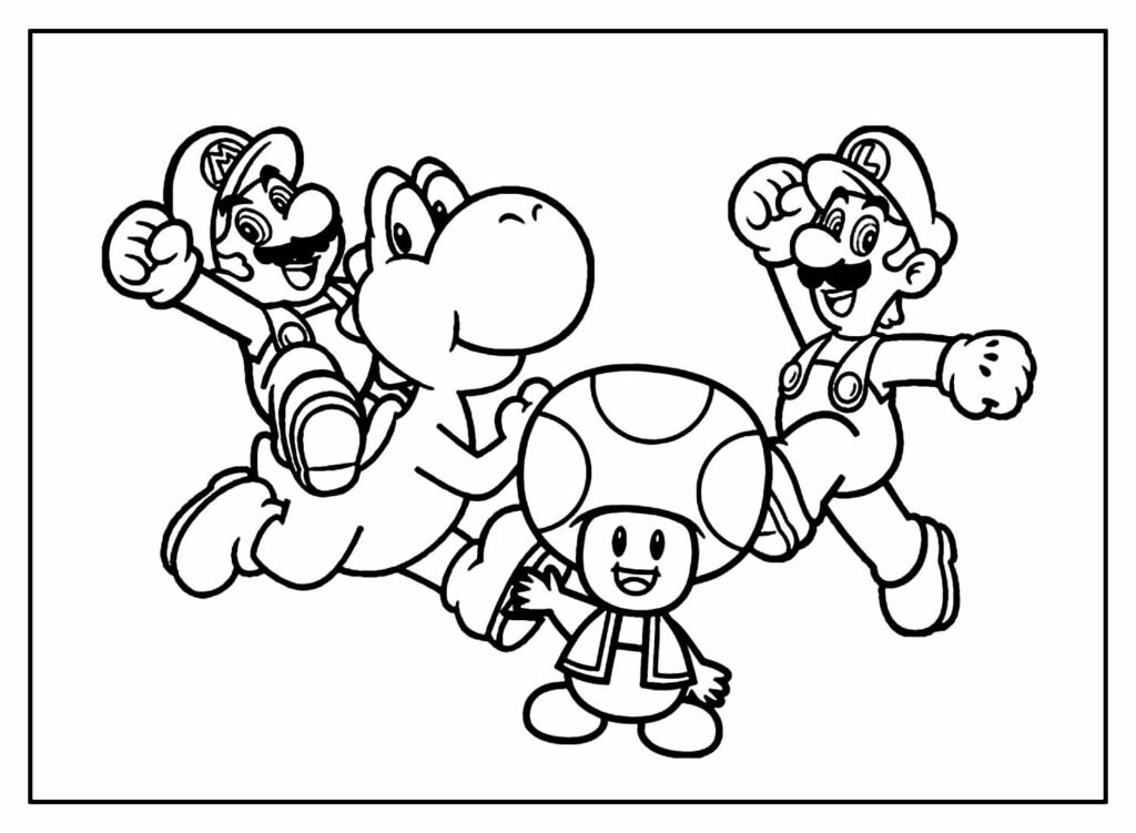 desenhos de mario bros para colorir 49