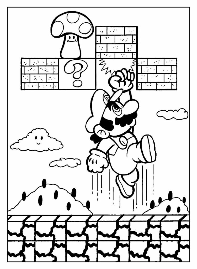 desenhos de mario bross para colorir 35