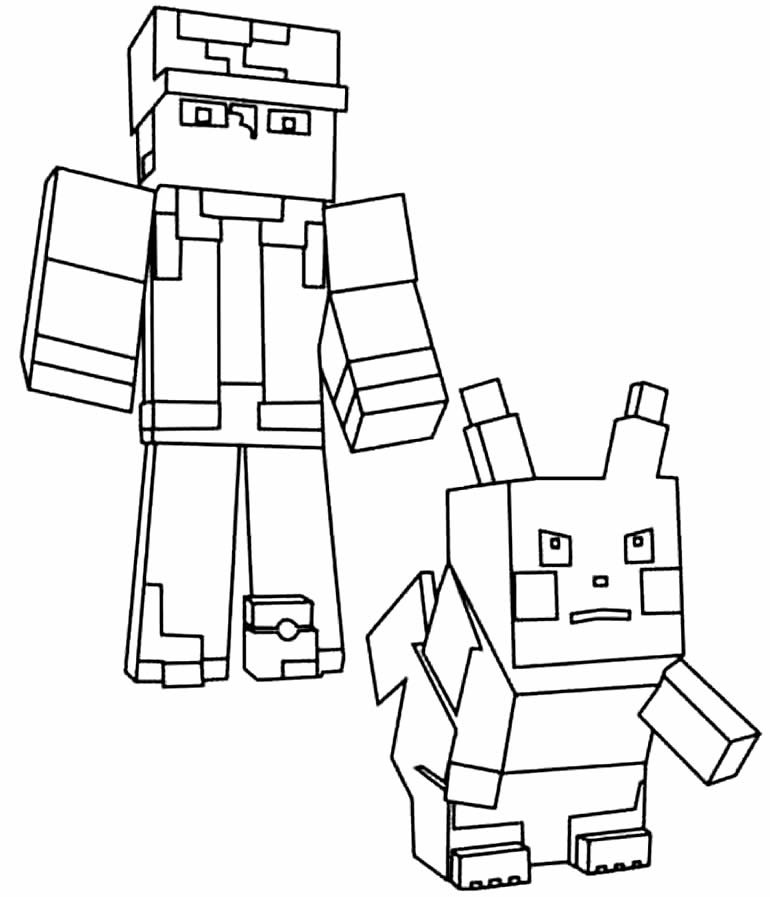 desenhos de minecraft para colorir 4