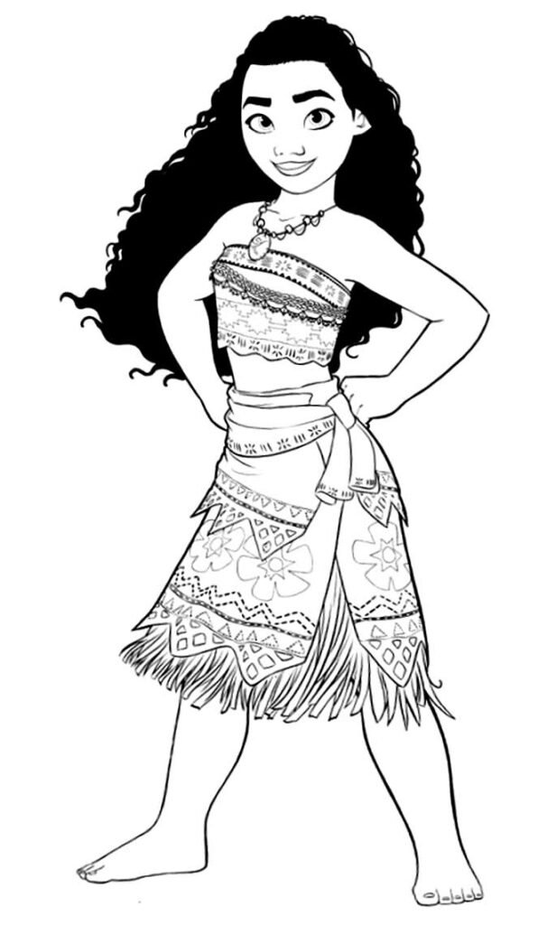 desenhos de moana para pintar e colorir 3