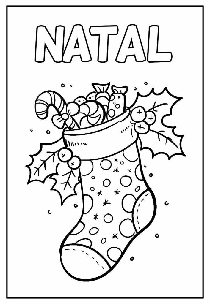 desenhos de natal para colorir 34