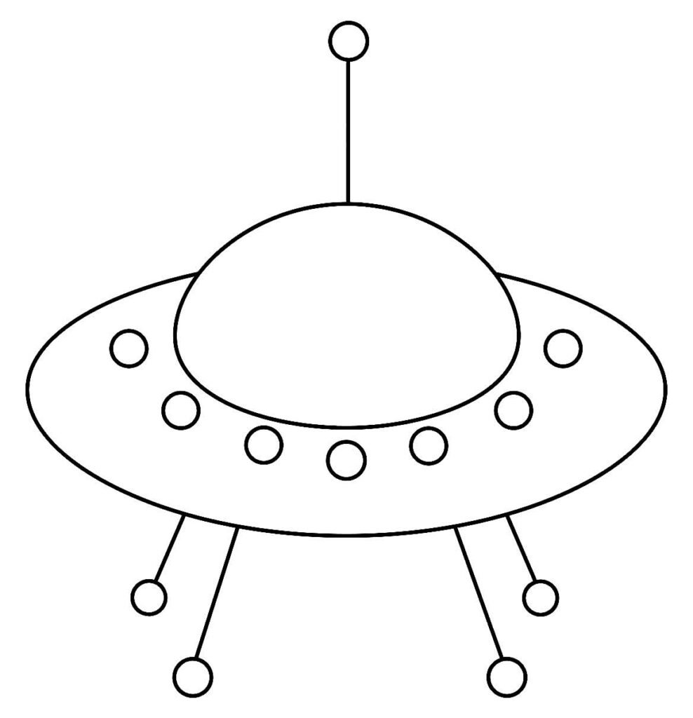 desenhos de nave espacial para colorir 6