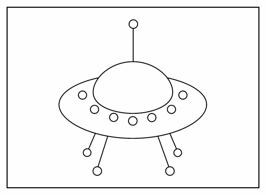 desenhos de nave espacial para colorir 7