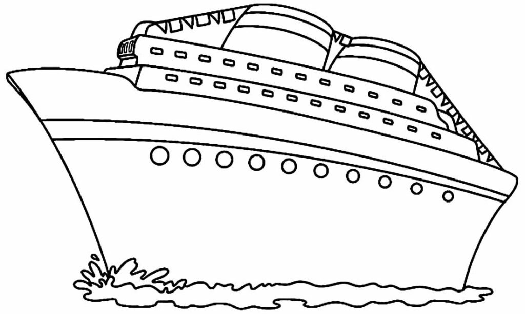 desenhos de navio para colorir 1