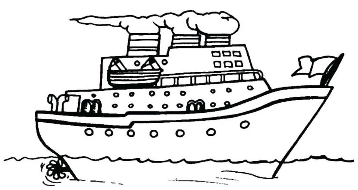 Desenhos de Navio para Colorir e Imprimir